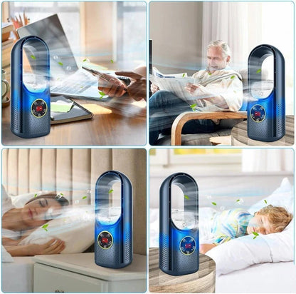 Stille draagbare aircooler zonder bladen met USB