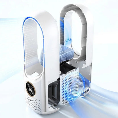 Stille draagbare aircooler zonder bladen met USB